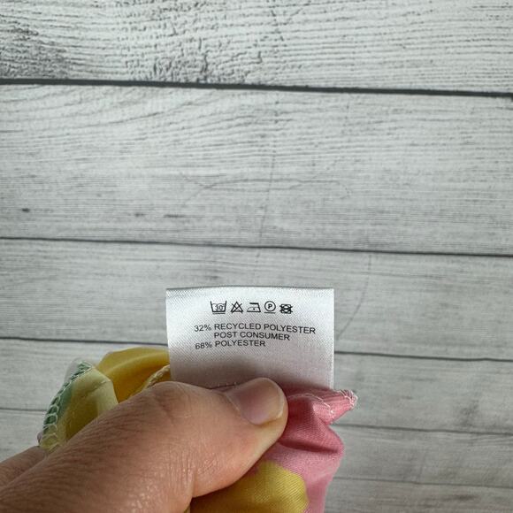 Roses Are Red Women's Colorful Satin Printed Lightweight Midi Skirt Size Large - Picture 6 of 11